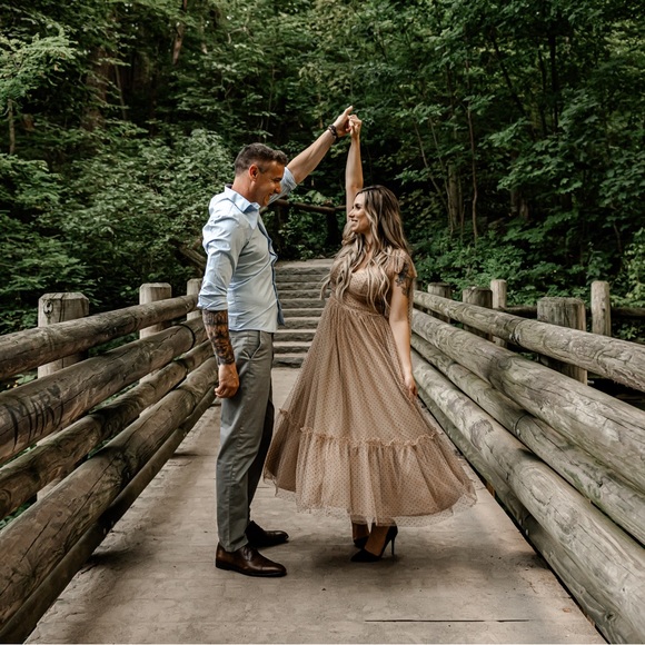 Vici Dolls Tulle Polka Dot Midi Dress - Picture 3 of 4